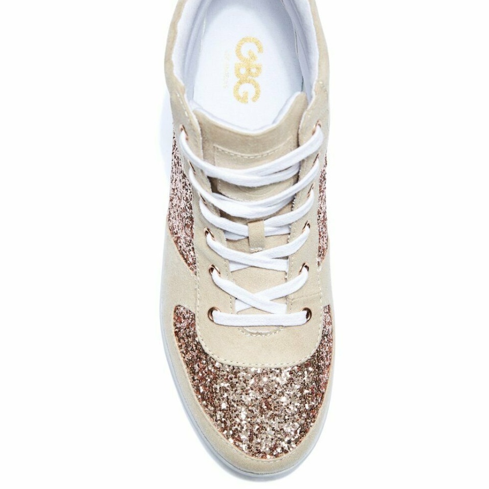 G By GUESS Yesi Glitter High-Top Sneakers - Picture 5 of 8